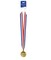 Party Central Club Pack of 12 Red and Blue Ribbon with Gold Medal Necklaces 30"